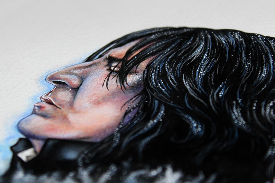 Severus Snape fan art by Holly Khraibani