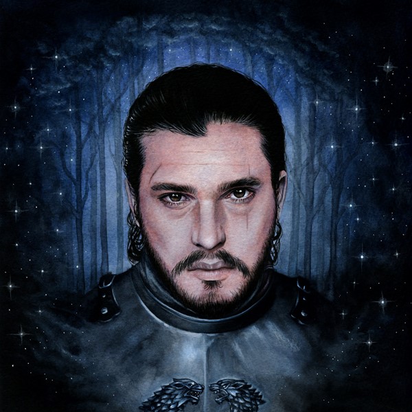 Jon Snow Portrait Illustration